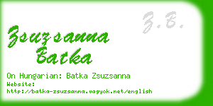 zsuzsanna batka business card